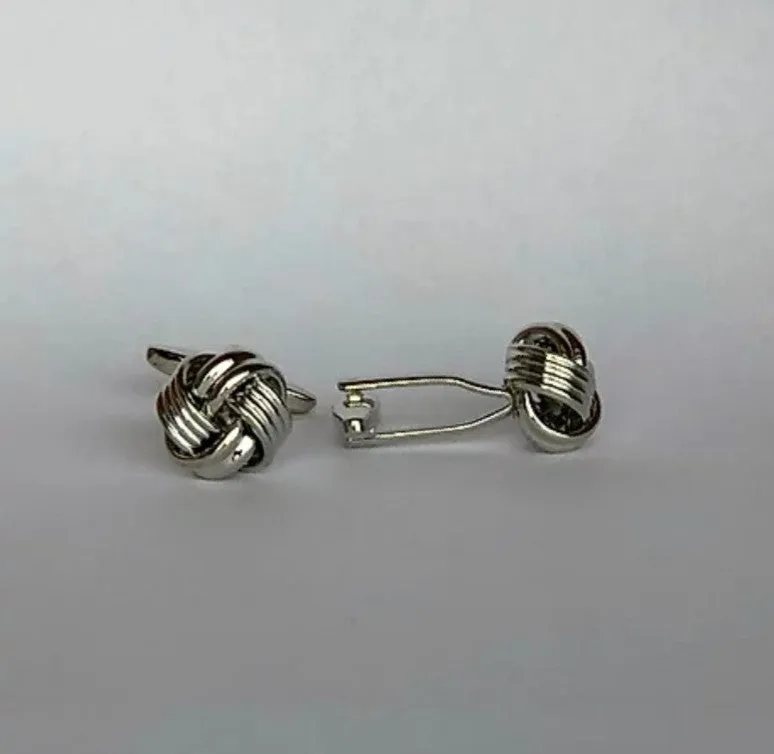 Manschettknappar silverknut
