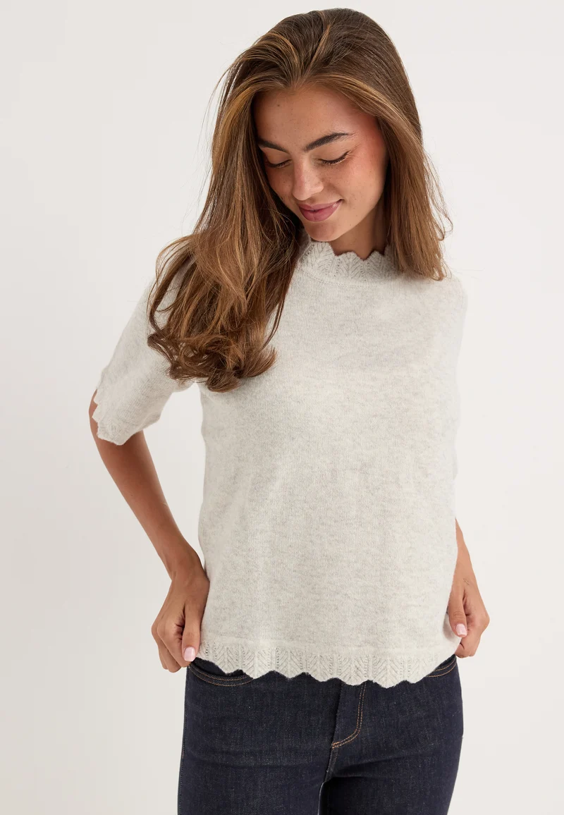 Vinikolina O-neck 2/4 KNIT TOP
