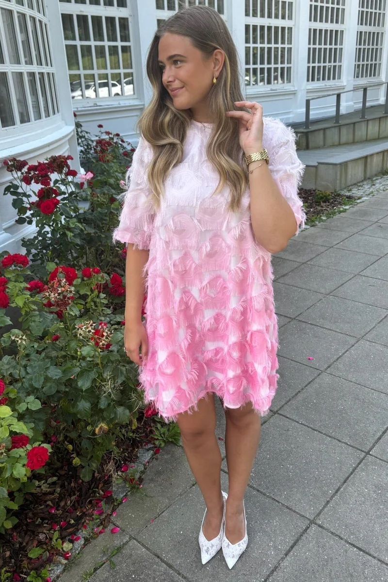 YAS - Yaspanilla Ombre 2/4 Dress - 4966747 Pink Frosting W Ballarina
