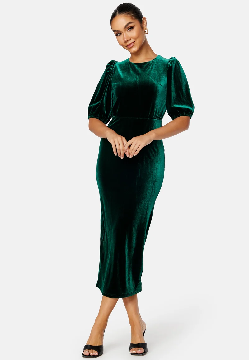 Irse Velvet Midi Dress