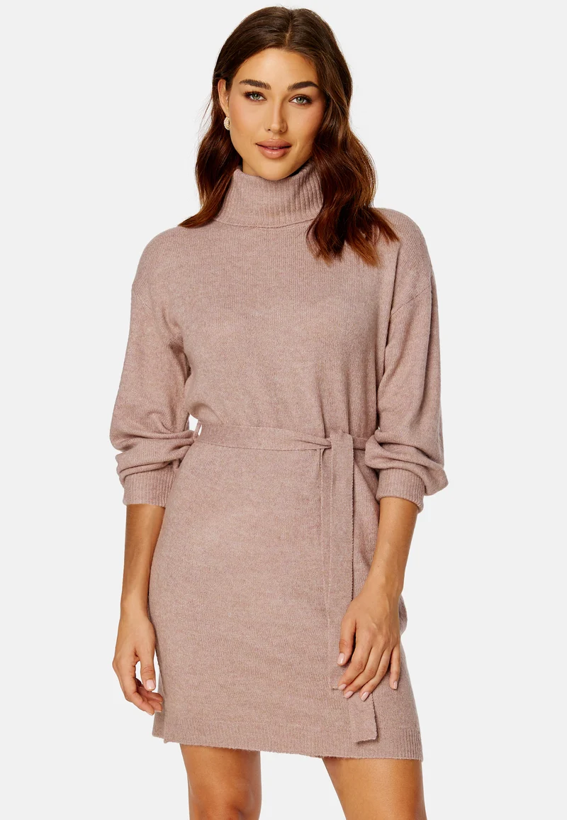 Rue L/S Roll Neck Belt Dress