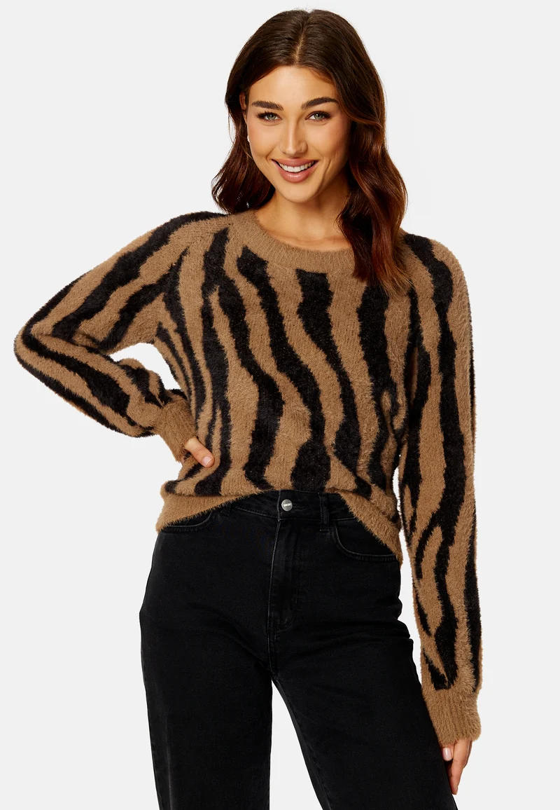 Hello L/S Jaquard Knit Top