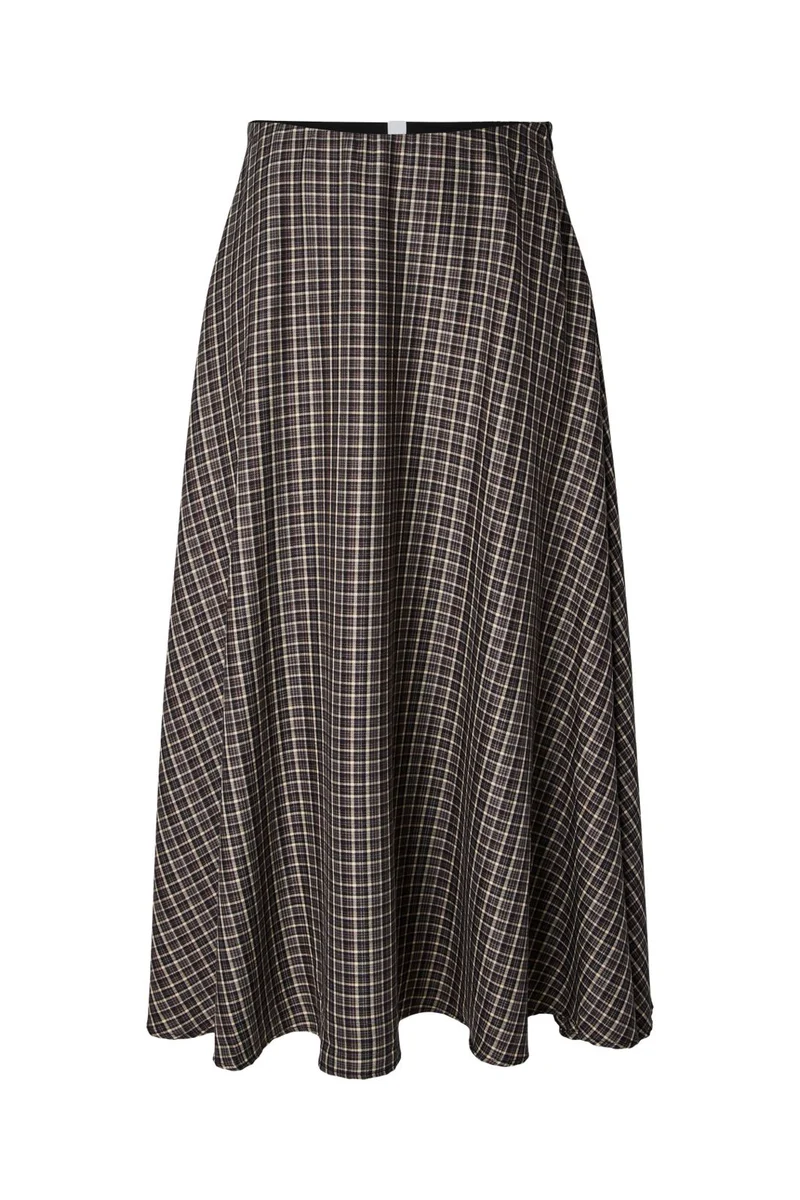 YAS - Yastulva Long Skirt - 5128241 Black Tulva Check