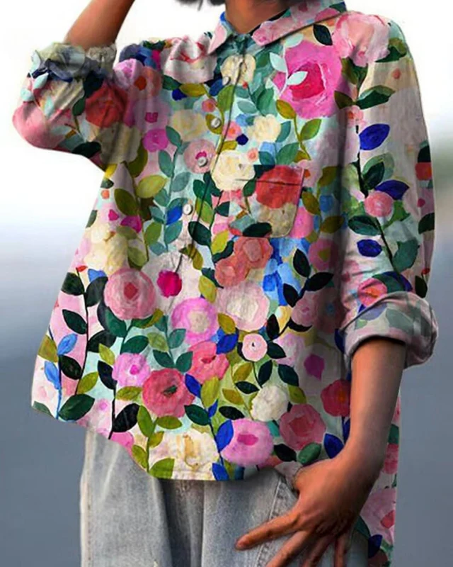 Emma | Lätt Blommig Sommarblus