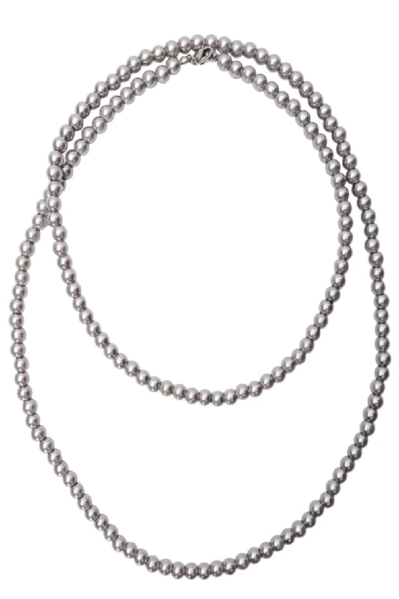 Black Colour - Bcwinsley Long Necklace - Grey