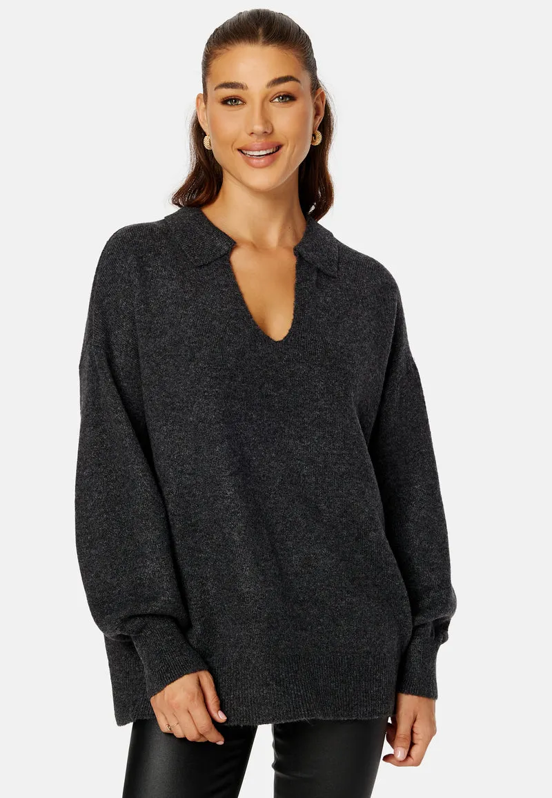 Noola LS Oversized Polo Knit