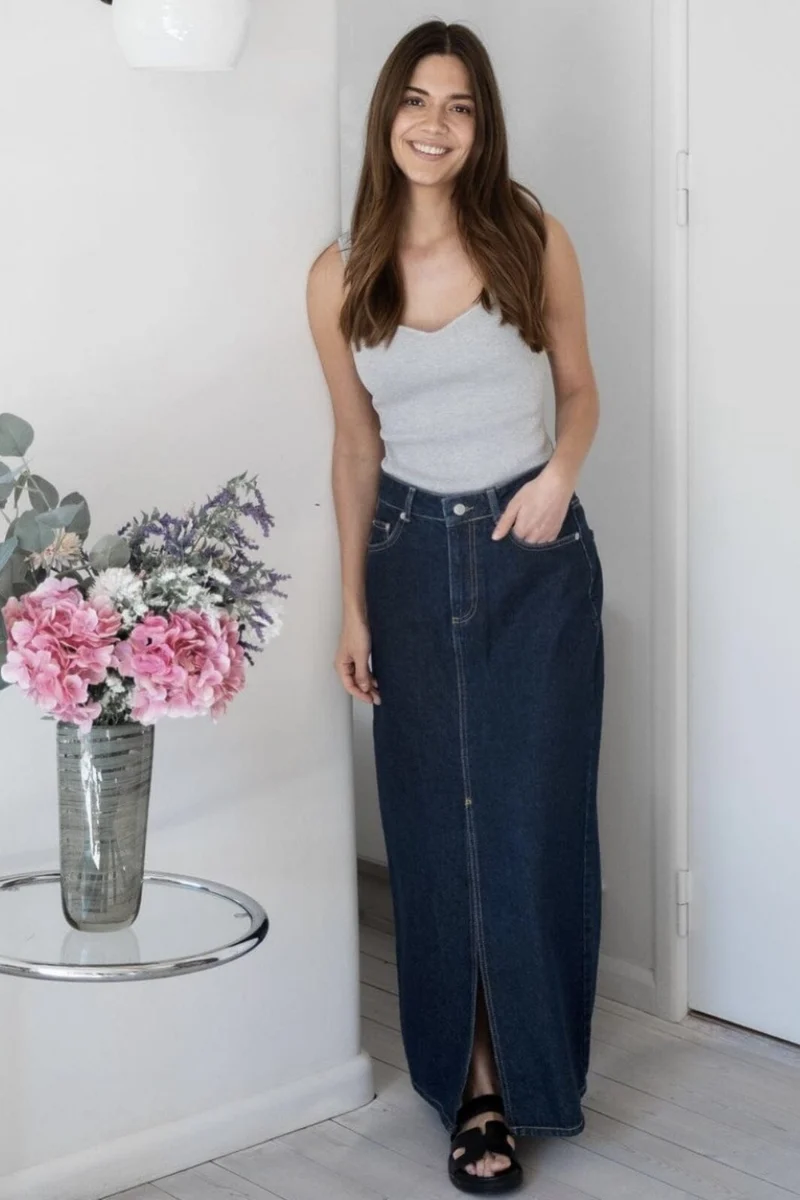 Neo Noir - Frankie D Skirt - Dark Blue