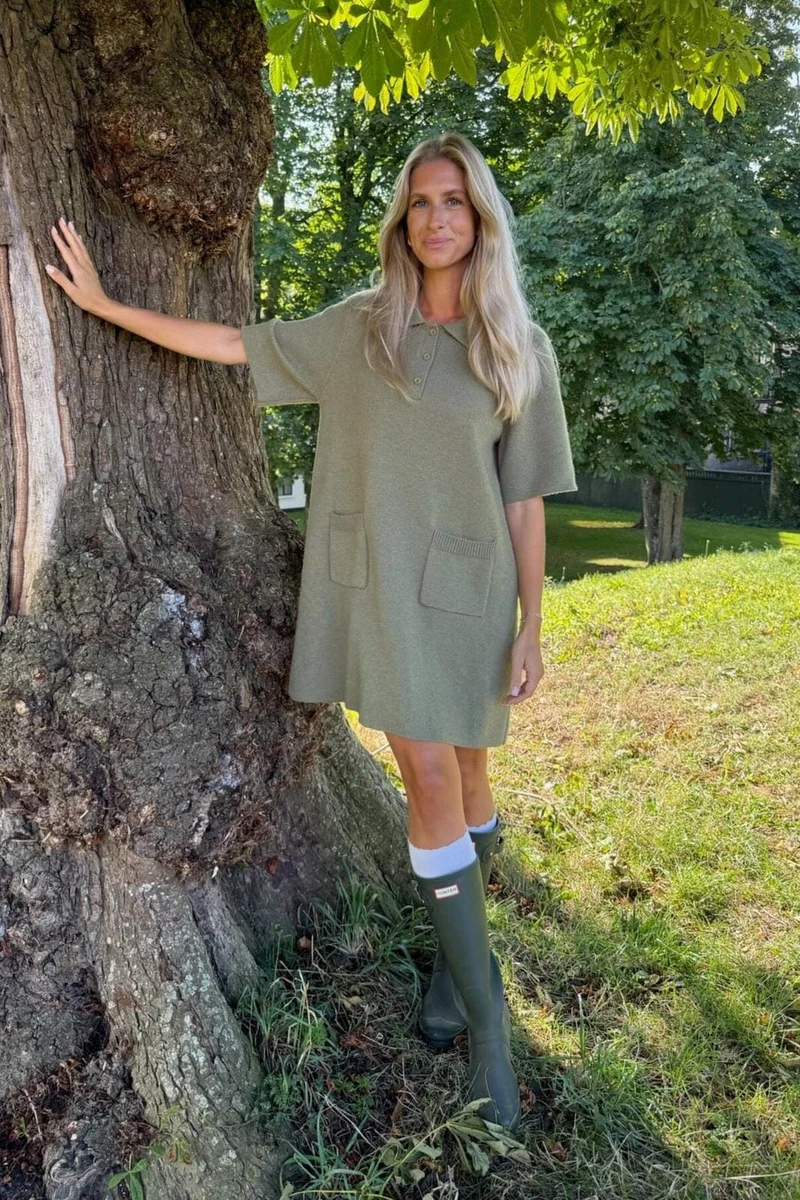BYIC x Molly&My - Sific Knit Dress H097-3 - Army Green
