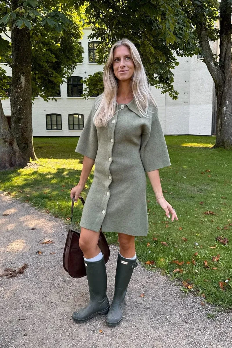 BYIC x Molly&My - Oliviaic Knit Dress H105-1 - Army Green