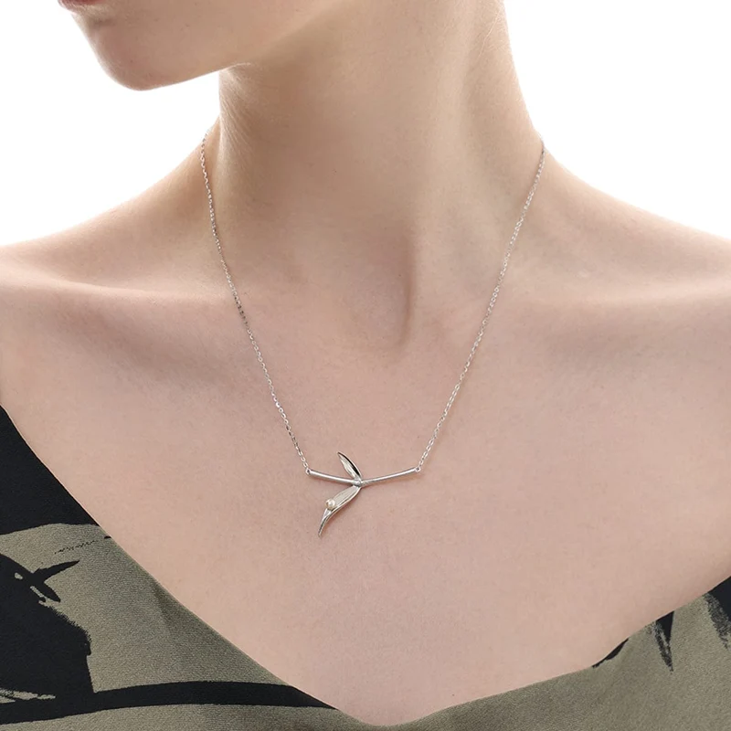 Kvinnors Punk Bamboo Leaf Halsband