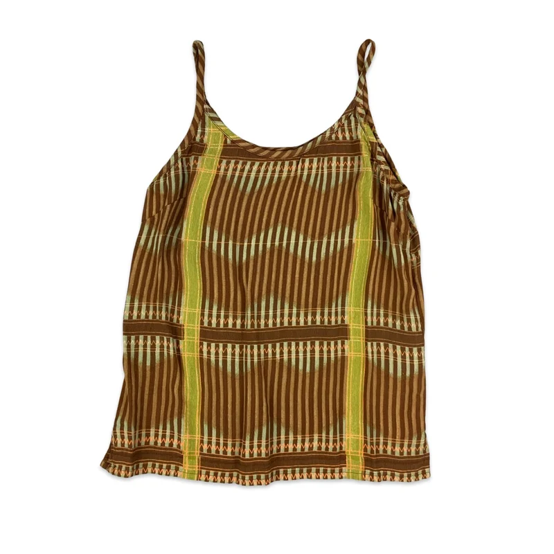 Vintage Brown & Green Cami Top 6 8