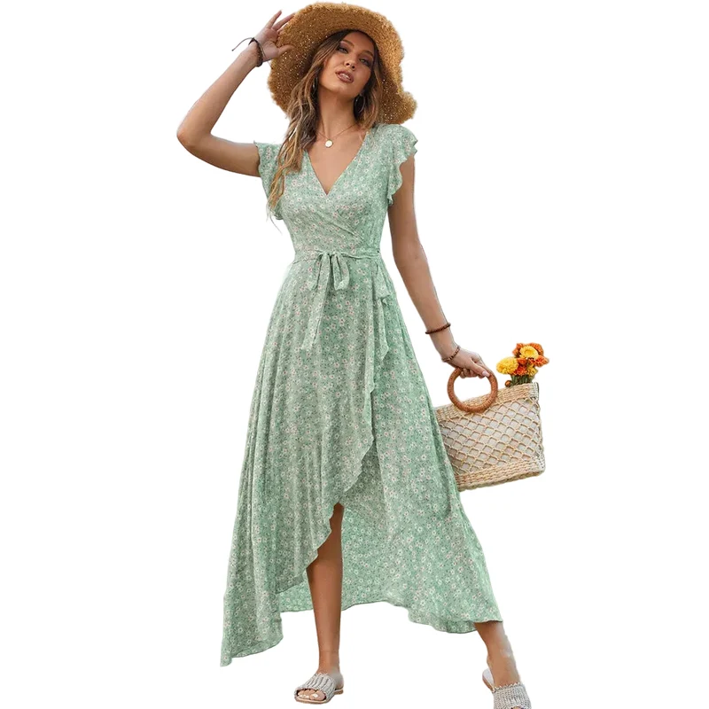 Kvinnors Lång Klänning Bohemian Stil
