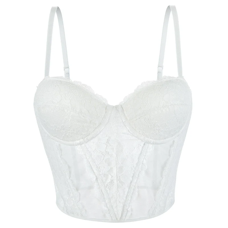 Gotisk spetsbustier för kvinnor