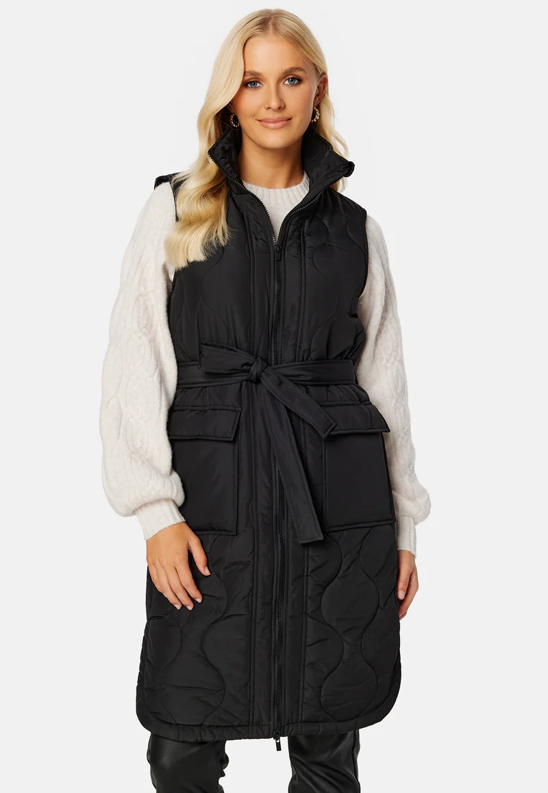Olinira L/S Quilted Long Vest