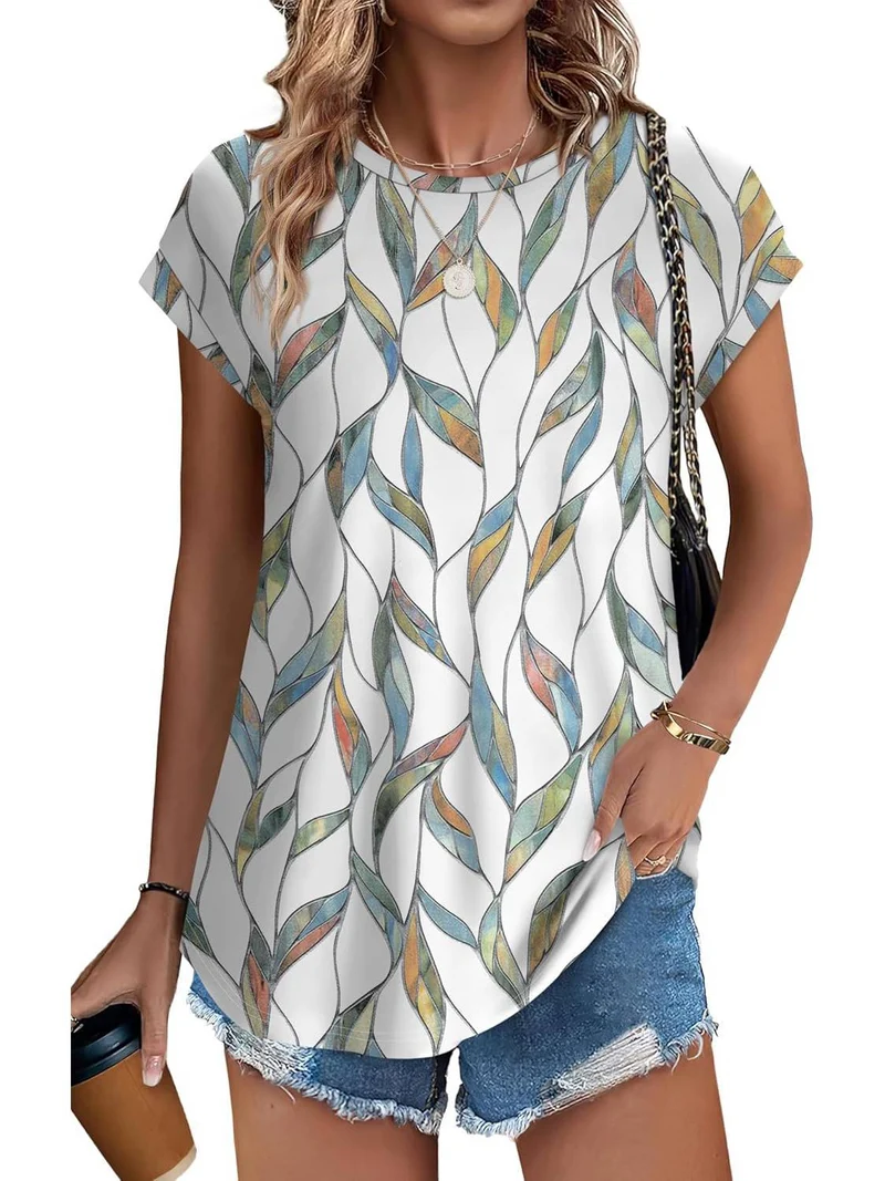 Necie | Chic blus med tryck