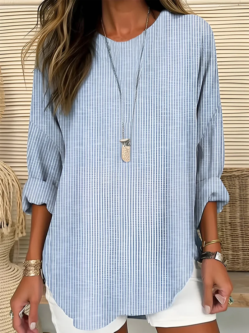 Rhea | Randig blus