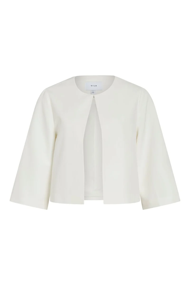 Vila - Vigery O-Neck 3/4 Bolero/Dc - 4950159 Cloud Dancer