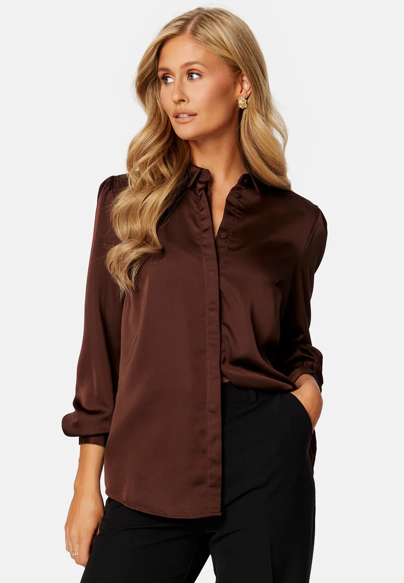 Ellette Satin L/S Shirt