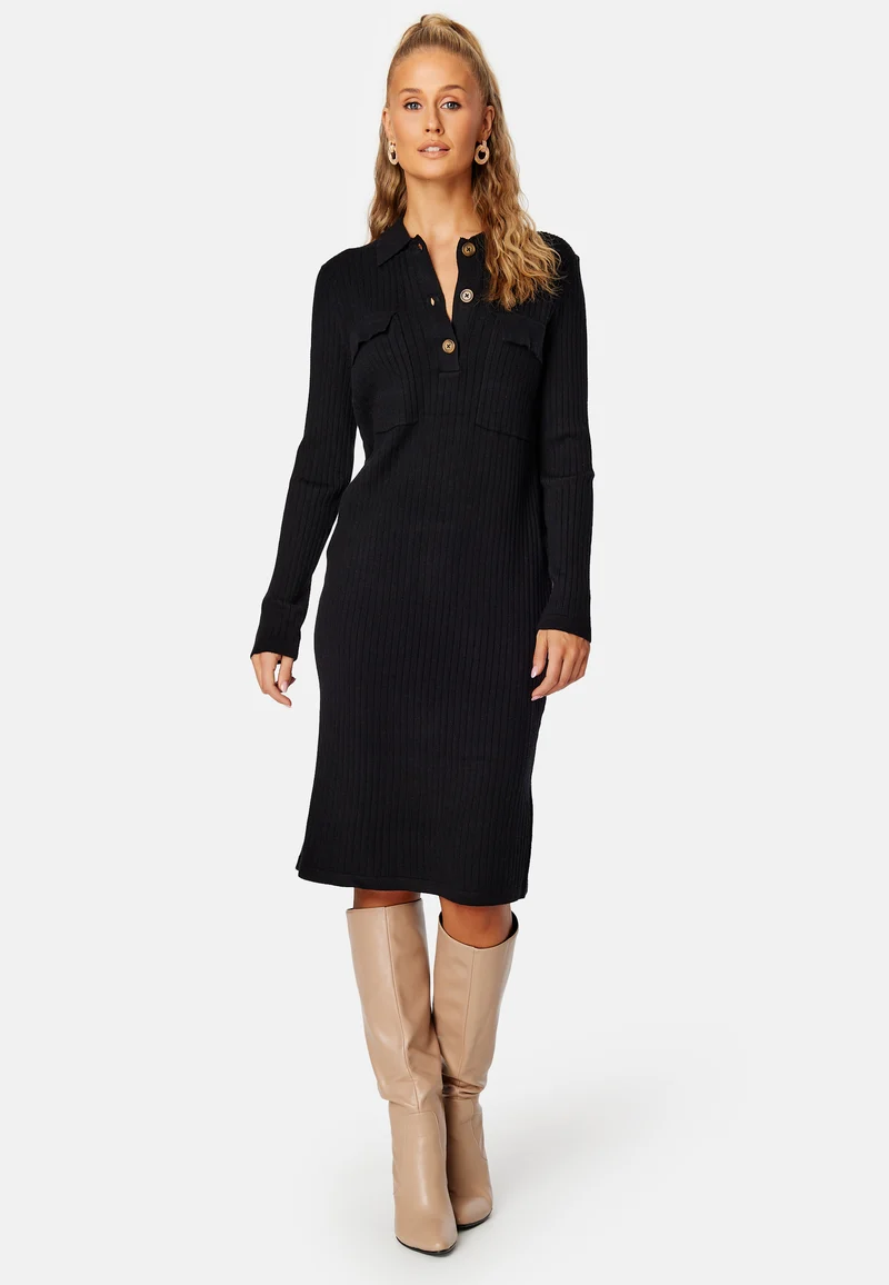 Noelle Polo Knit Dress