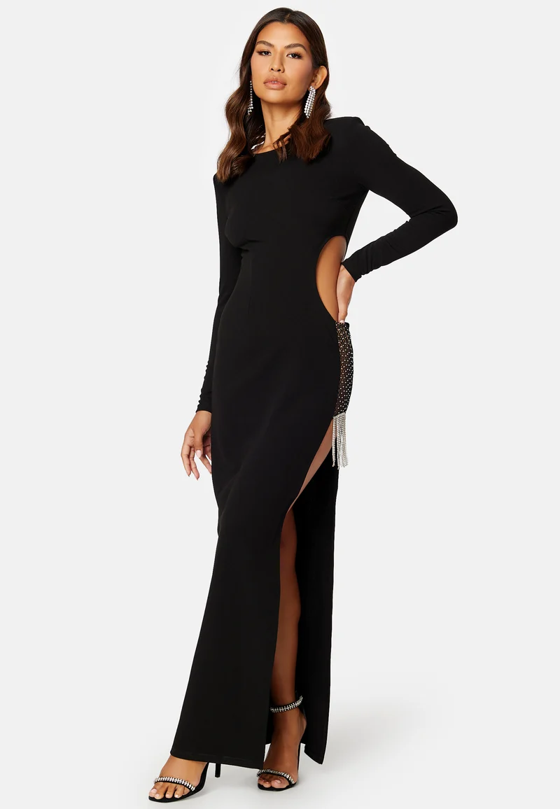 Super cut out Bejewelled Gown