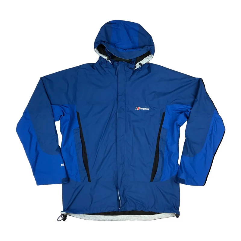 Berghaus Hooded Blue Raincoat Windbreaker Extra Large