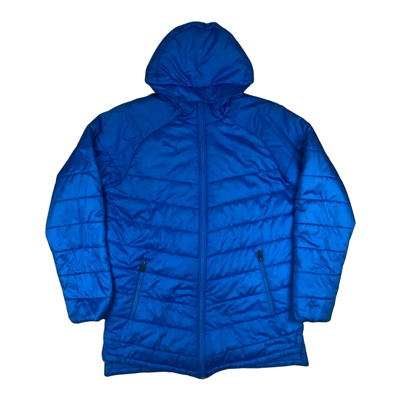 Vintage Y2K Puma Bright Blue Zip-Up Puffa Outdoor Jacket Extra Large
