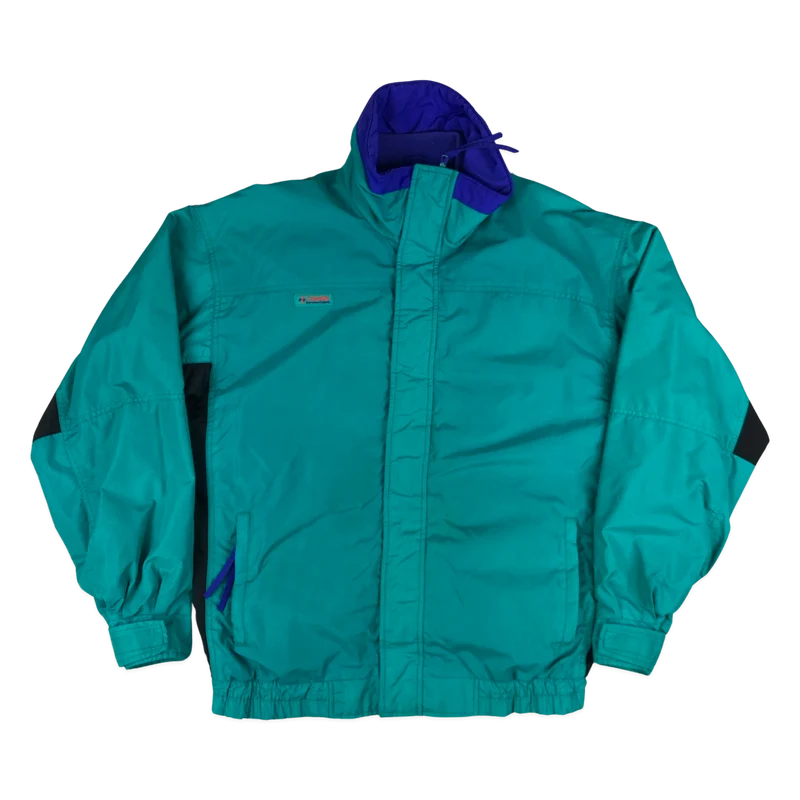 Vintage Columbia Teal Raincoat 3XL