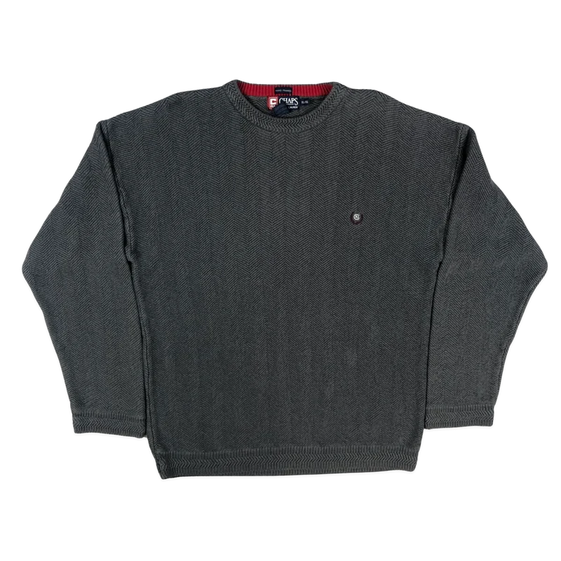Vintage Chaps Grey Knit Jumper XL