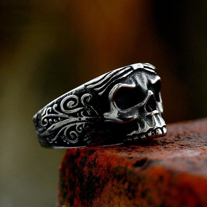 Punk Skull Ring för män