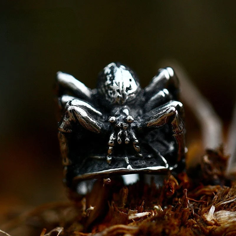 Punk Spider Ring för män