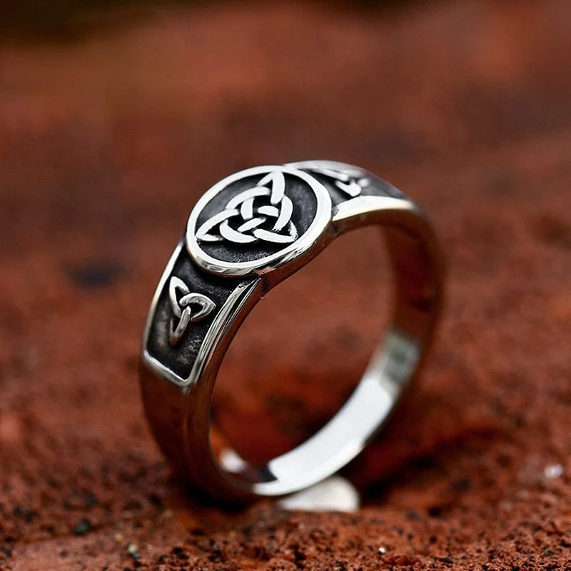 Punk Celtic Knot Ring för män