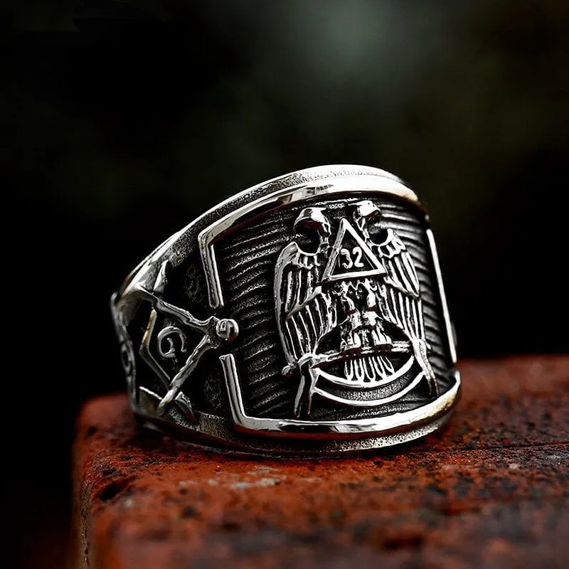 Punk Viking Crow Ring för män