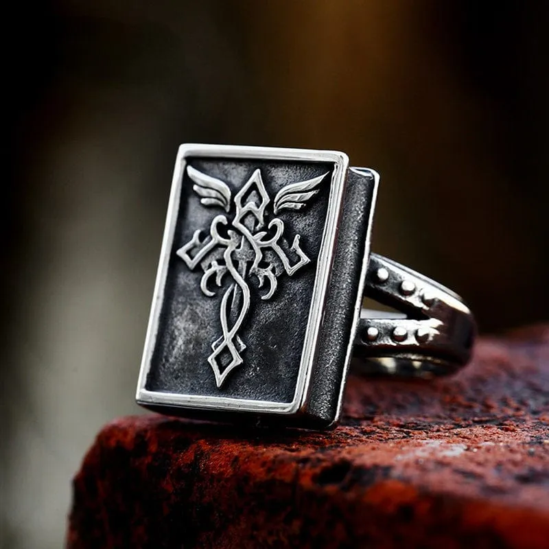 Punk Cross Ring för män