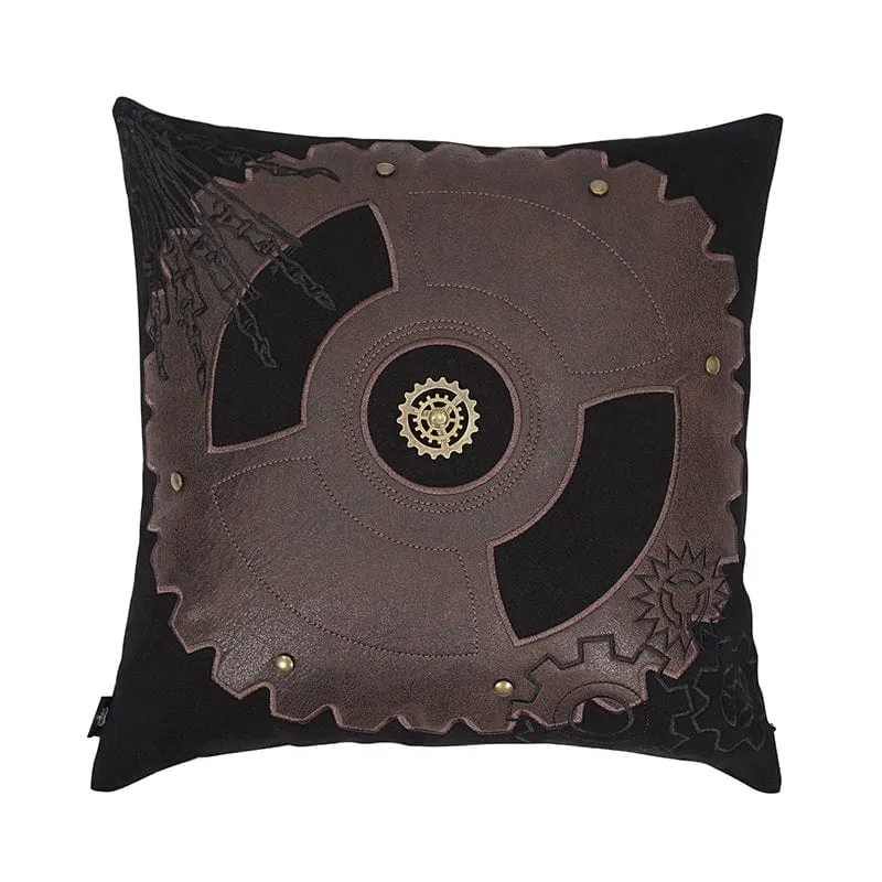 Gothic Gear Broderat kuddfodral med kudde inre