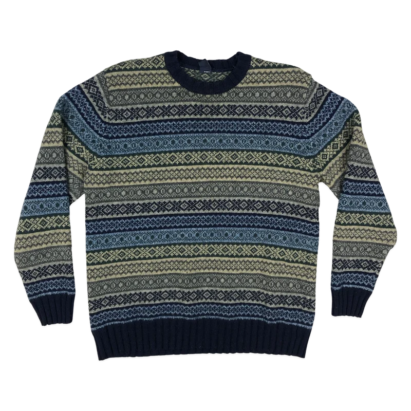 Vintage GAP Patterned Knit Jumper L