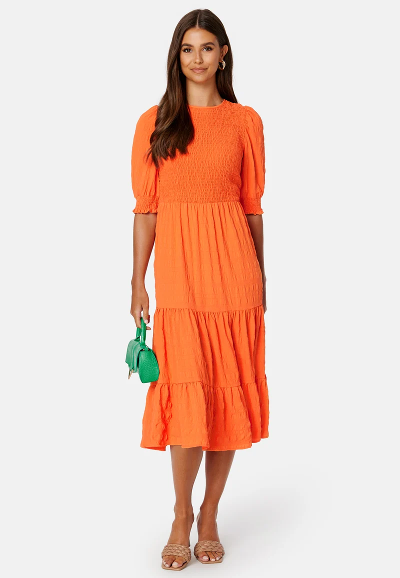 Thalia 2/4 Smock Calf Dress
