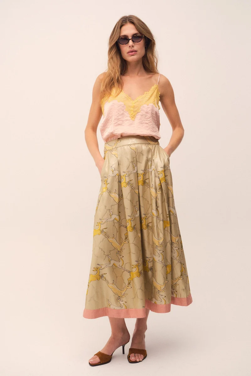 Gossia - Lovisago Jo Skirt G2892 - Soft Lemon Mix