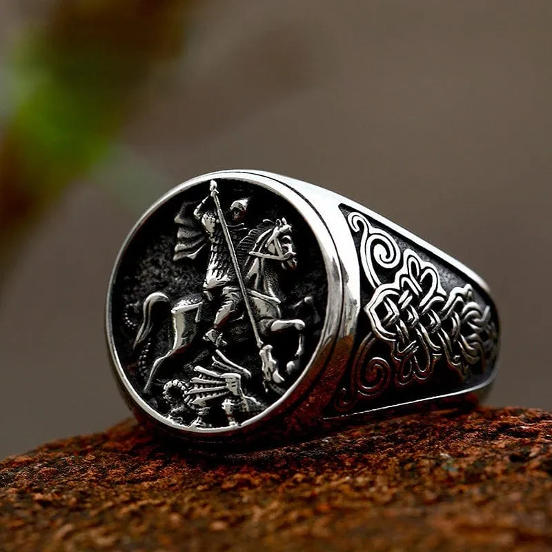 Punk Knight Ring för män