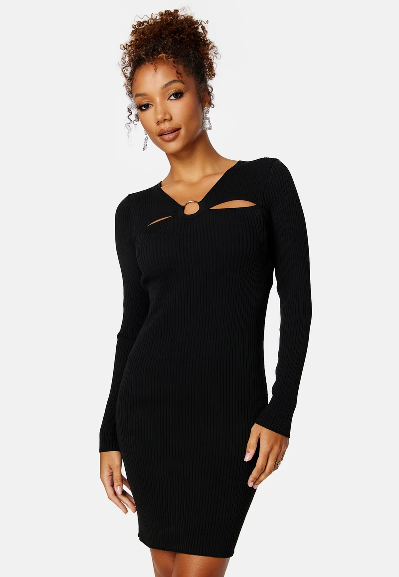 Perla L/S Peek A Boo Dress