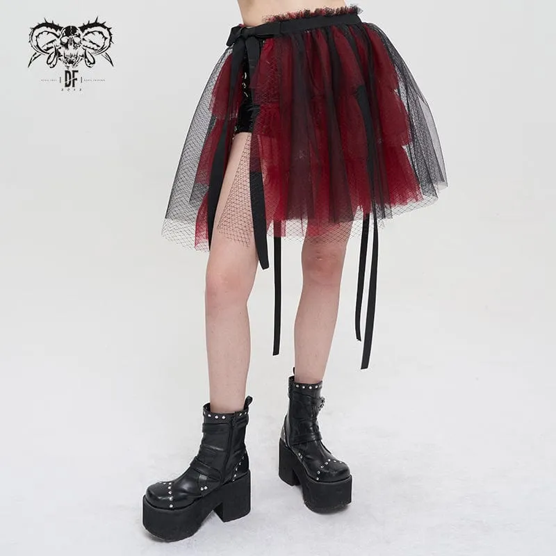 Damkjol i Lolita Strappy Layered Mesh