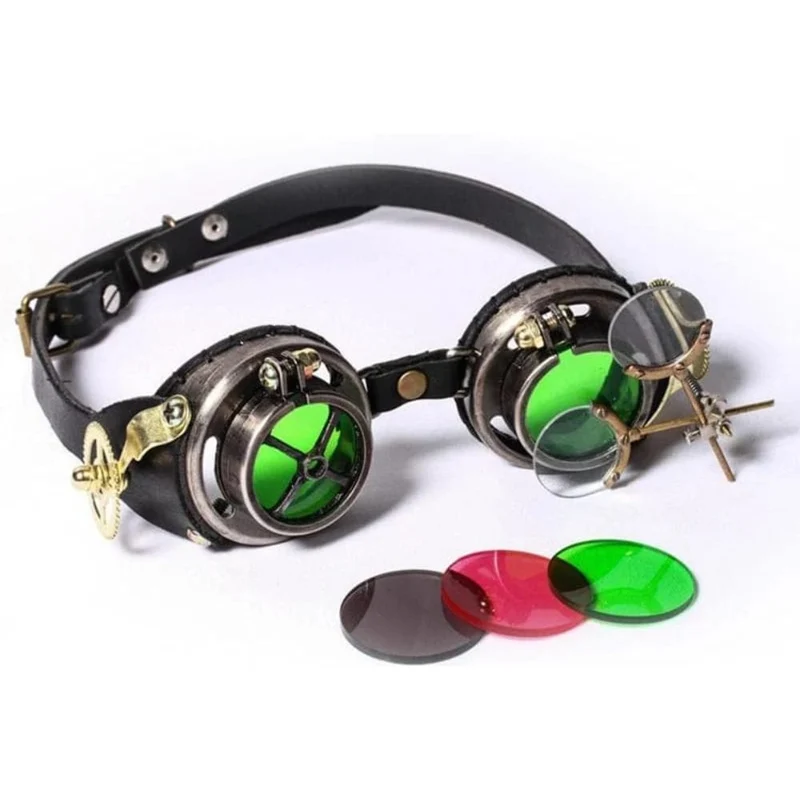 Steampunk Gear Spänne Goggle för kvinnor