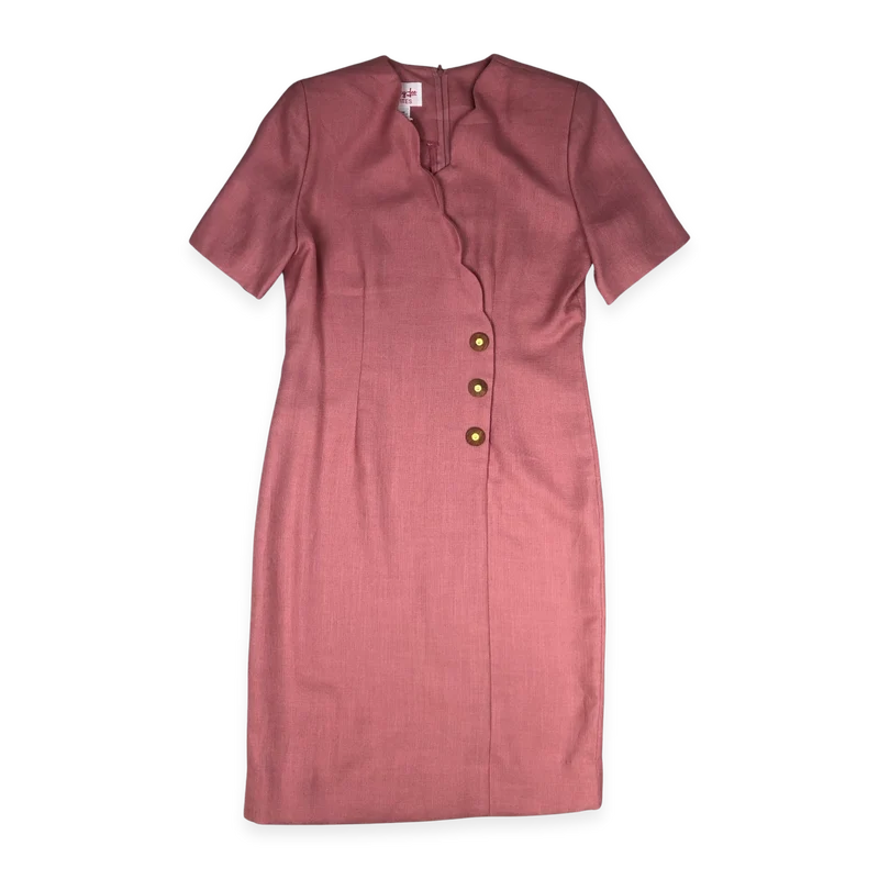 Vintage Dusky Pink Dress 14