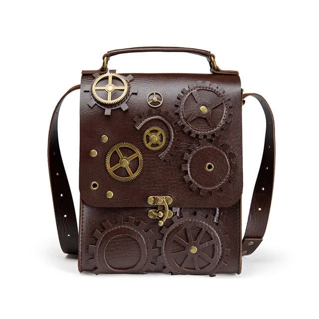 Steampunk Gear Axelväska