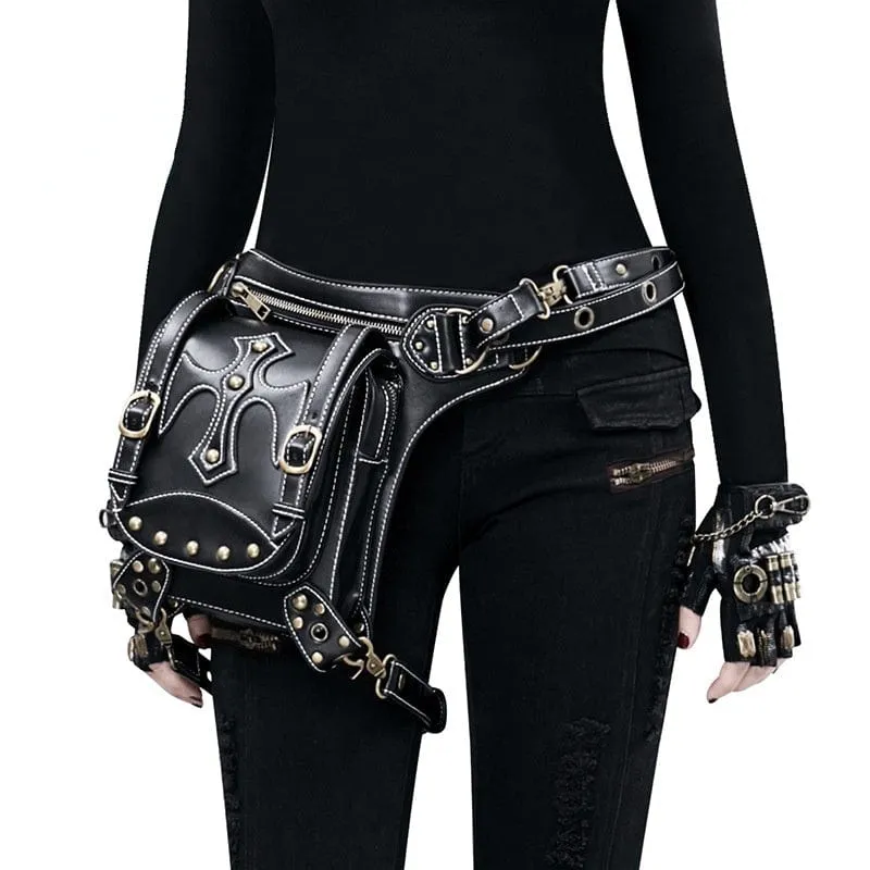 Steampunk Cross Buckles Multi-Purpose Bag