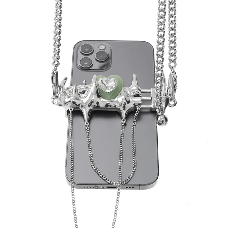 Punk Heart Phone Case Chain