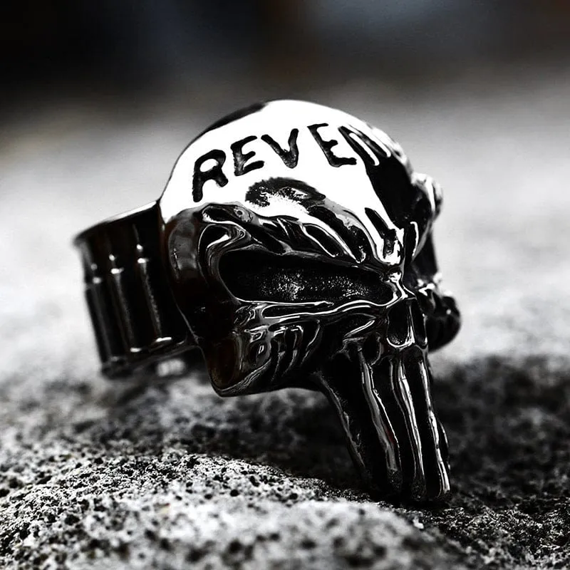 Punk Skull Head Ring för män
