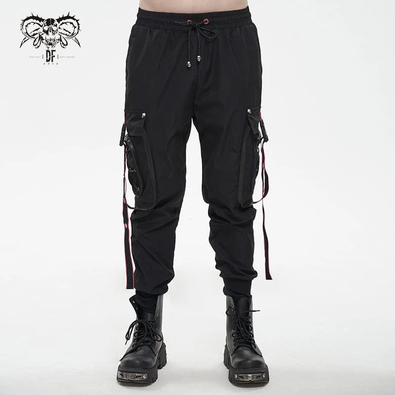 Punk Cargo Pants joggingbyxor för män