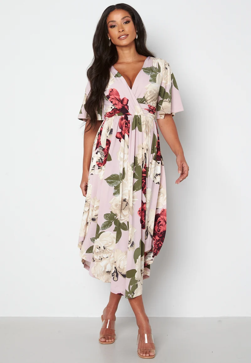 Valeria Butterfly Sleeve Dress