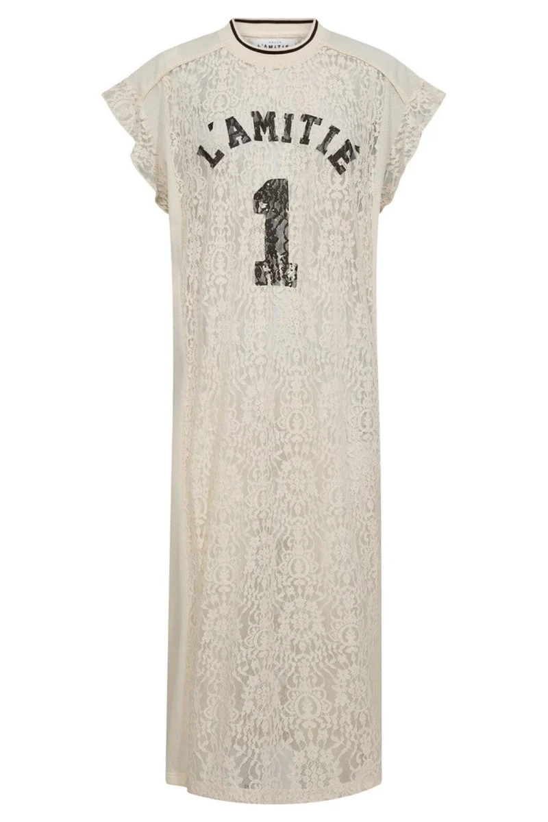 Haute L'Amitié - Lace Football Frill Dress HL10132 - Pearl