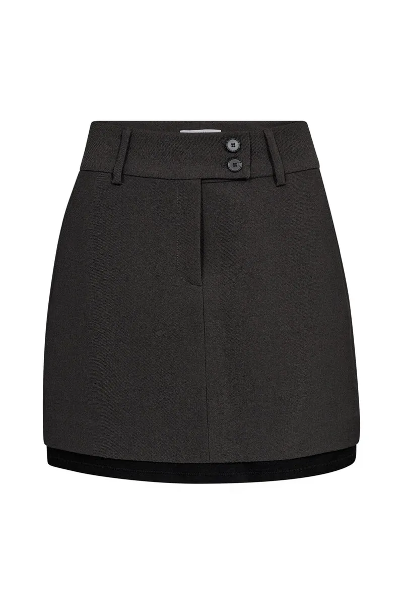 Haute L'Amitié - Emerald Crop Skirt Hl10280 - Grey